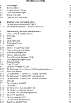 Inhaltsverzeichnis