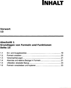 Inhaltsverzeichnis 1