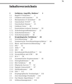 Inhaltsverzeichnis