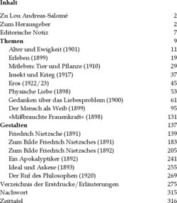 Inhaltsverzeichnis