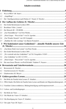 Inhaltsverzeichnis
