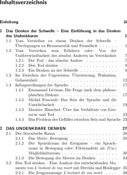 Inhaltsverzeichnis