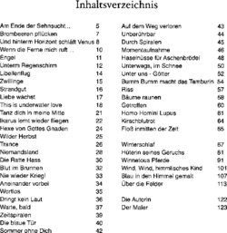 Inhaltsverzeichnis - Buch.