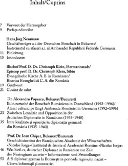 Inhaltsverzeichnis 1