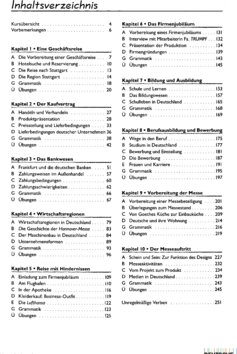Inhaltsverzeichnis - Sprachniveau A2/B1 - Kursbuch.