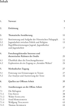 Inhaltsverzeichnis