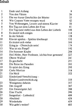 Inhaltsverzeichnis - Tappen im Dunkeln - Roman 1.