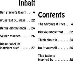Inhaltsverzeichnis - Der stärkste Baum = The strongest tree - 7.