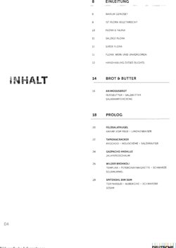 Inhaltsverzeichnis 1