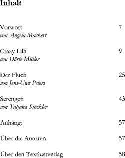 Inhaltsverzeichnis - Die Zeit der Magie / Dörte Müller ; Jens-Uwe Peters ; Tatjana Stöckler - Bd. 4.