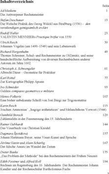 Inhaltsverzeichnis