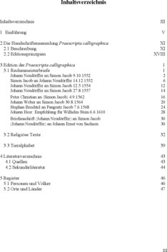 Inhaltsverzeichnis