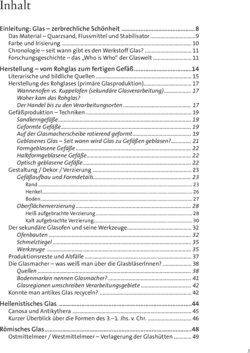Inhaltsverzeichnis