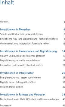 Inhaltsverzeichnis