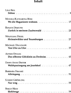 Inhaltsverzeichnis 1