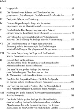 Inhaltsverzeichnis