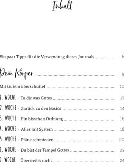 Inhaltsverzeichnis 1