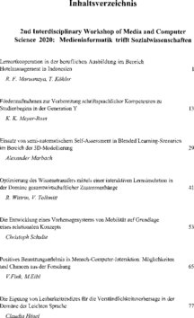 Inhaltsverzeichnis 1
