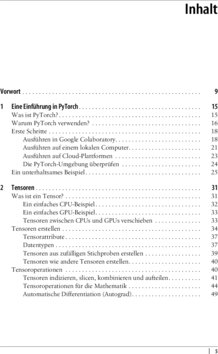 Inhaltsverzeichnis