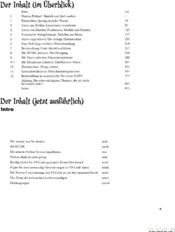 Inhaltsverzeichnis 1