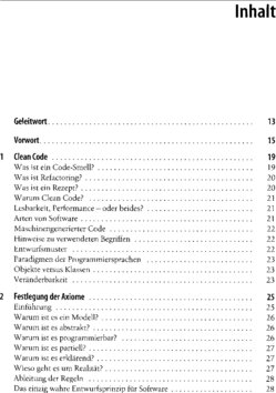 Inhaltsverzeichnis 1