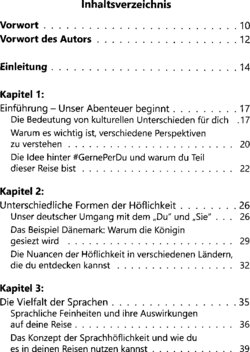 Inhaltsverzeichnis 1