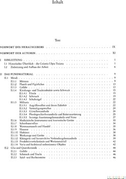 Inhaltsverzeichnis - Text - Teilband 1.