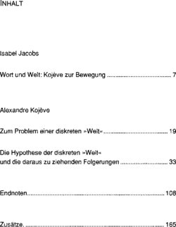 Inhaltsverzeichnis 1