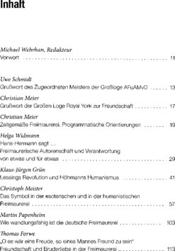 Inhaltsverzeichnis - Festschrift für Hans-Hermann Höhmann - Nr.61.2024