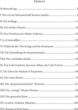 Inhaltsverzeichnis