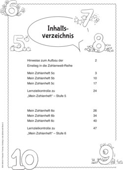 Inhaltsverzeichnis