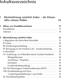 Inhaltsverzeichnis