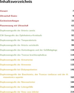 Inhaltsverzeichnis