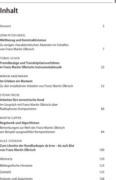 Inhaltsverzeichnis