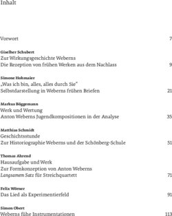 Inhaltsverzeichnis