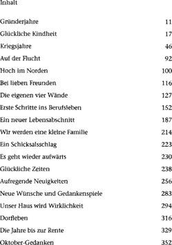 Inhaltsverzeichnis 1