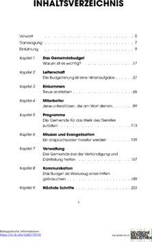 Inhaltsverzeichnis 1