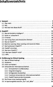 Inhaltsverzeichnis 1