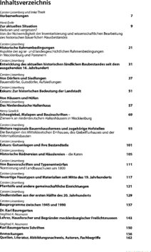 Inhaltsverzeichnis - Typische Haus-, Hof- und Siedlungsformen - Teil 2.