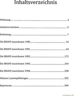 Inhaltsverzeichnis - 1980-1984 - Band 4.