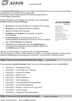 Inhaltsverzeichnis