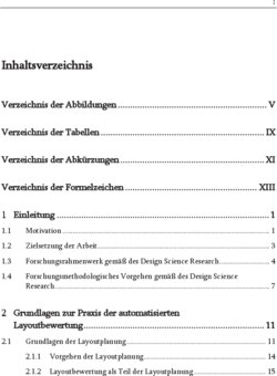 Inhaltsverzeichnis