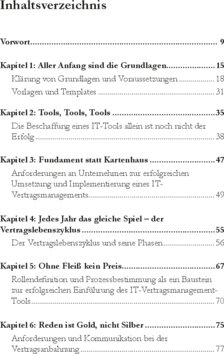 Inhaltsverzeichnis