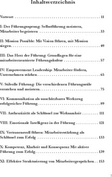 Inhaltsverzeichnis