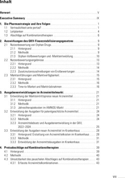 Inhaltsverzeichnis