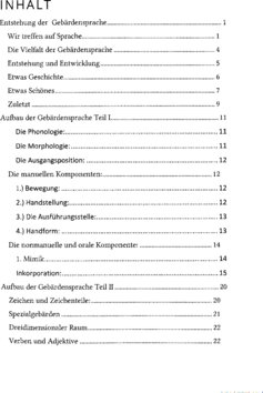 Inhaltsverzeichnis 1