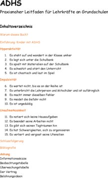 Inhaltsverzeichnis